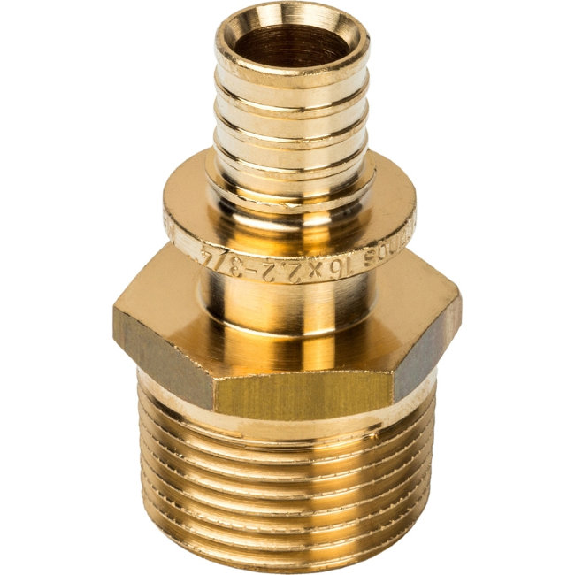 Переходник аксиальный с наружной резьбой STOUT 20х1/2 SFA-0001-002012