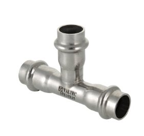 Фитинг из нержавеющей стали-пресс тройник Valtec 35х22х35 Фитинг из нержавеющей стали-пресс тройник Valtec 35х22х35