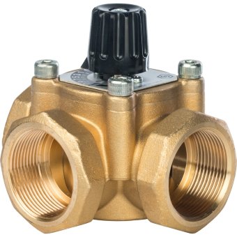 Трехходовой смеситель STOUT 1" KVs 12м3/час Трехходовой смеситель STOUT 1" KVs 12м3/час