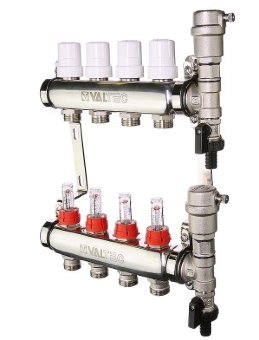 Коллекторный блок Valtec VTc.589.EMNX.0603 1, 3 x 3/4 Коллекторный блок Valtec VTc.589.EMNX.0603 1, 3 x 3/4