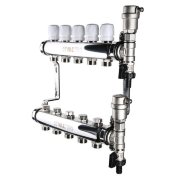 Коллекторный блок Valtec VTc.588.EMNX.0610 1", 10 x 3/4" евроконус Коллекторный блок Valtec VTc.588.EMNX.0610 1", 10 x 3/4" евроконус