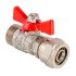 Кран шаровый под обжим Valtec 16 мм х 1/2 VT.341 Кран шаровый под обжим Valtec 16 мм х 1/2 VT.341