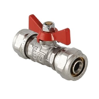 Кран шаровый под обжим бабочка Valtec 16 VT.343.N.1616