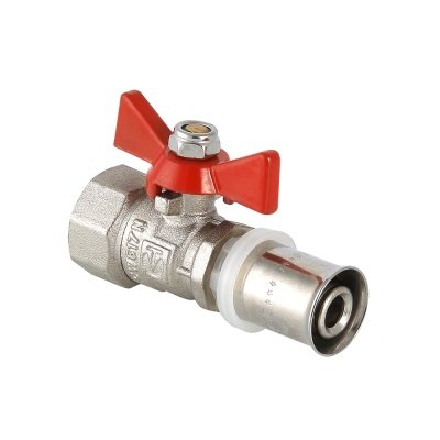 Кран шаровый под пресс бабочка Valtec 16х1/2 VT.242.N.1604