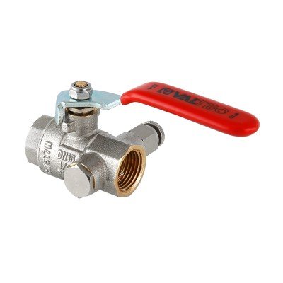 Кран шаровый с дренажным вентилем Valtec 1/ 2 VT.245 Кран шаровый с дренажным вентилем Valtec 1/ 2 VT.245