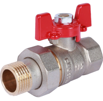 Кран шаровой ROMMER с накидной гайкой 3/4" RBV-0005-0510220 FM Кран шаровой ROMMER с накидной гайкой 3/4" RBV-0005-0510220 FM