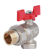 Кран шаровой ROMMER с накидной гайкой угловой 1/2" RBV-0006-0610215 FM Кран шаровой ROMMER с накидной гайкой угловой 1/2" RBV-0006-0610215 FM
