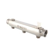 Коллектор из нержавеющей стали Valtec 100 мм, 1"х 6 выхода 1/2" VTc.510.SS.060406 Коллектор из нержавеющей стали Valtec 100 мм, 1"х 6 выхода 1/2" VTc.510.SS.060406