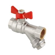 Кран шаровый с фильтром Valtec 1/2 VT.293 FF Кран шаровый с фильтром Valtec 1/2 VT.293 FF