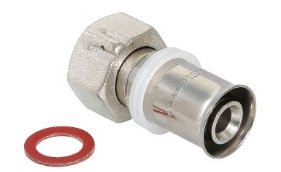 Фитинг пресс VALTEC VTm.222.N.001604 16x1/2" с накидной гайкой Фитинг пресс VALTEC VTm.222.N.001604 16x1/2" с накидной гайкой