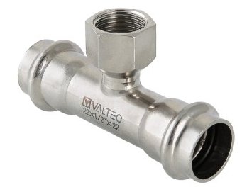 Тройник из нержавеющей стали с внутренней резьбой Valtec VTi.932.I.150415 Тройник из нержавеющей стали с внутренней резьбой Valtec VTi.932.I.150415