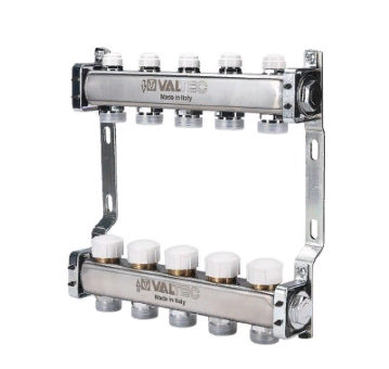 Коллекторный блок Valtec VTc.582.EMNX.0604 1", 4 x 3/4" евроконус