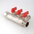 Коллектор с отсекающими кранами Valtec 1*3*1/2 VT.580 Коллектор с отсекающими кранами Valtec 1*3*1/2 VT.580