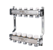 Коллекторный блок Valtec VTc.582.EMNX.0607 1", 7 x 3/4" евроконус Коллекторный блок Valtec VTc.582.EMNX.0607 1", 7 x 3/4" евроконус