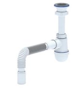 Сифон Ани Грот 1 1/2"x40 с гибкой трубой 40х40/50 А0115 Сифон Ани Грот 1 1/2"x40 с гибкой трубой 40х40/50 А0115