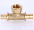 Тройник аксиальный Valtec 20х3/4 VTm.432.BG.200520 с переходом на внутреннюю резьбу Тройник аксиальный Valtec 20х3/4 VTm.432.BG.200520 с переходом на внутреннюю резьбу