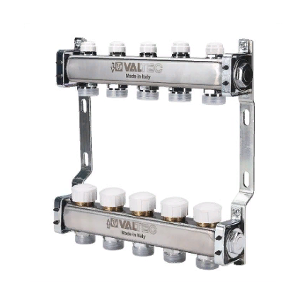 Коллекторный блок Valtec VTc.582.EMNX.0609 1", 9 x 3/4" евроконус Коллекторный блок Valtec VTc.582.EMNX.0609 1", 9 x 3/4" евроконус