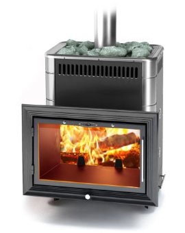 Дровяная банная печь TMF ВИТРУВИЯ 2 Inox БСЭ ТО терракота
