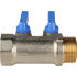 Коллектор с шаровыми кранами STOUT 1"х2х1/2" синие ручки Коллектор с шаровыми кранами STOUT 1"х2х1/2" синие ручки