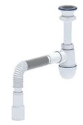 Сифон Ани 1 1/2"х40 с гибкой трубой 40х40/50 С0115 Сифон Ани 1 1/2"х40 с гибкой трубой 40х40/50 С0115