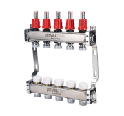 Коллекторный блок Valtec VTc.584.EMNX.0605 1", 5 x 3/4" евроконус Коллекторный блок Valtec VTc.584.EMNX.0605 1", 5 x 3/4" евроконус
