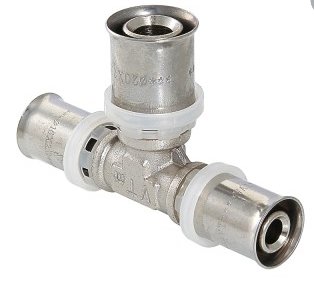 Фитинг пресс тройник VALTEC 26х26х20 VTm.231.N.262620 Фитинг пресс тройник VALTEC 26х26х20 VTm.231.N.262620