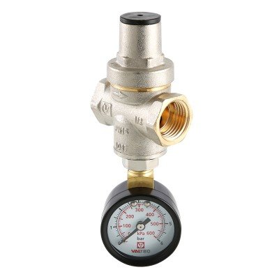 Редуктор давления с манометром Valtec 1/2" до 5,5 бар VT.088 Редуктор давления с манометром Valtec 1/2" до 5,5 бар VT.088