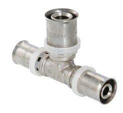 Фитинг пресс тройник VALTEC 32x26x26 VTm.231.N.322626 Фитинг пресс тройник VALTEC 32x26x26 VTm.231.N.322626