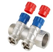 Коллектор с регулировочными вентилями и наружной резьбой Valtec 3/4*2*1/2 VT.560.N Коллектор с регулировочными вентилями и наружной резьбой Valtec 3/4*2*1/2 VT.560.N