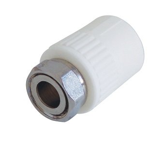 Муфта комбинированная с накидной гайкой Valfex 20х3/4" Муфта комбинированная с накидной гайкой Valfex 20х3/4"